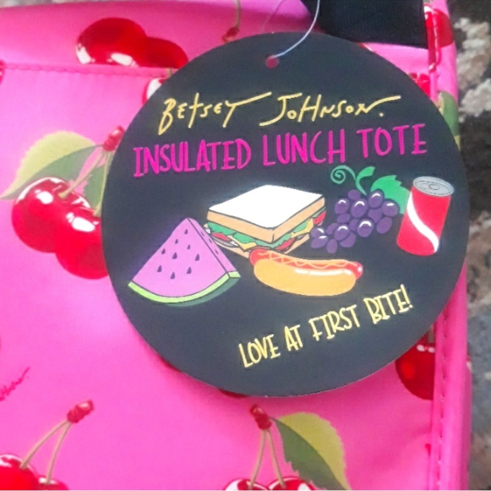 Betsey Johnson Cherry Lunch Tote! - Picture 8 of 8